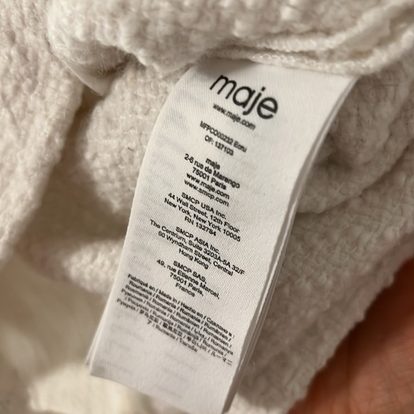 Maje Tweed-style Playsuit in Natural - Picture 8 of 9